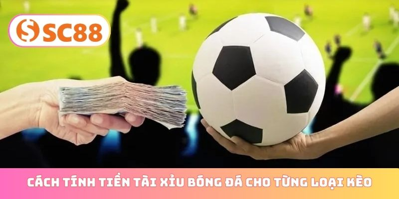 Cách tính tiền tài xỉu bóng đá cho từng loại kèo
