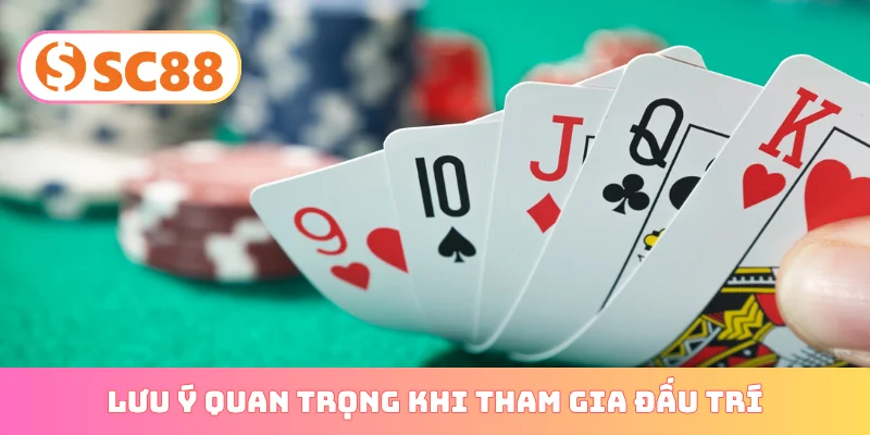 Lưu ý quan trọng khi tham gia đấu trí