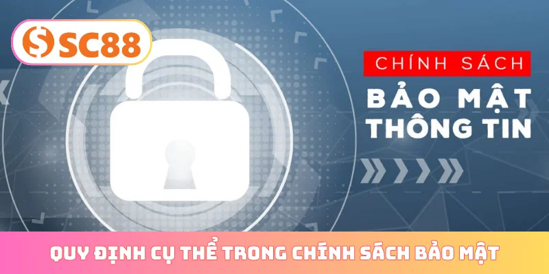 Quy định cụ thể trong chính sách bảo mật